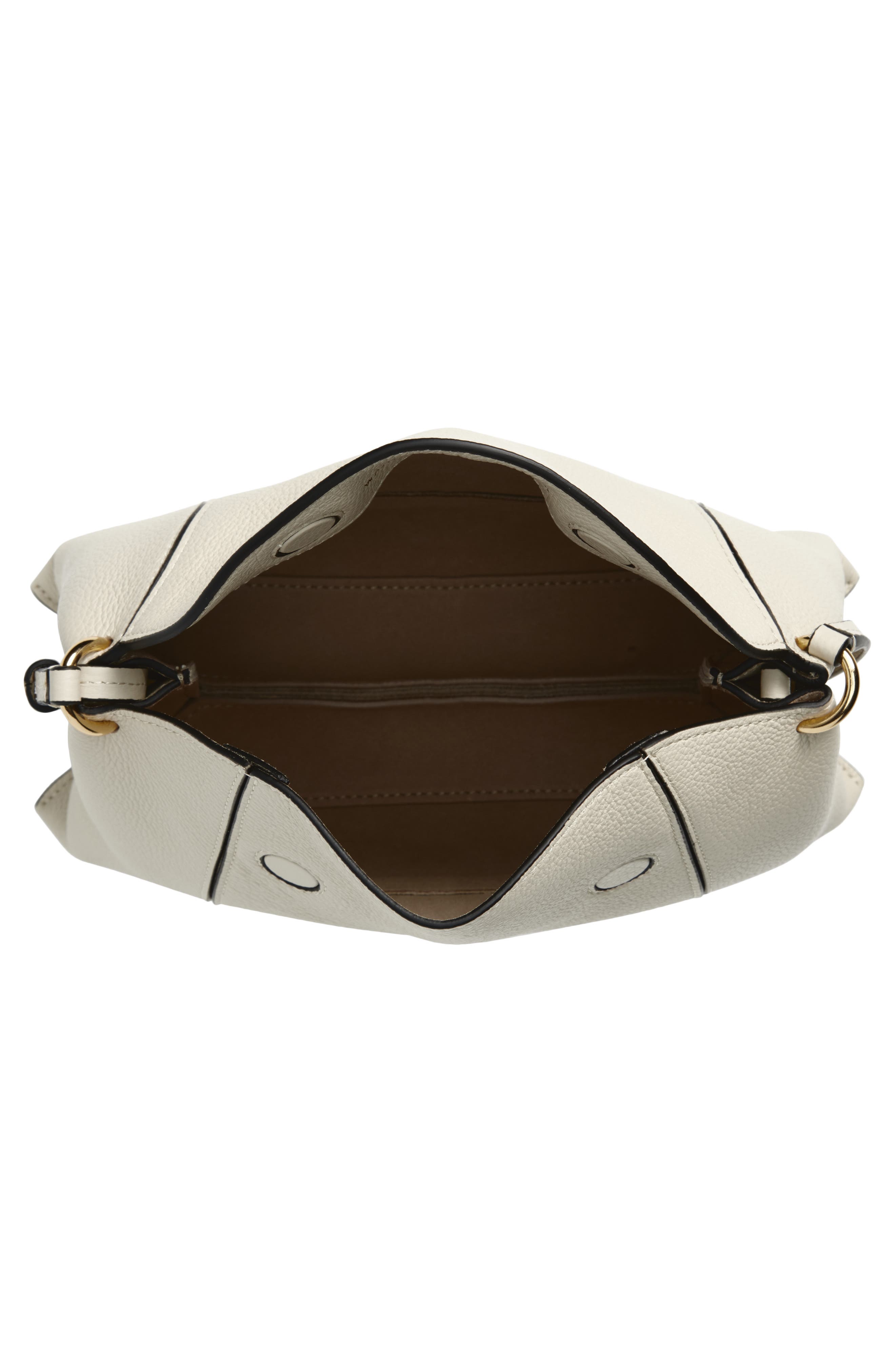 Wandler Penelope Slouch Leather Shoulder Bag, Alternate, color, Beige Crust 1338