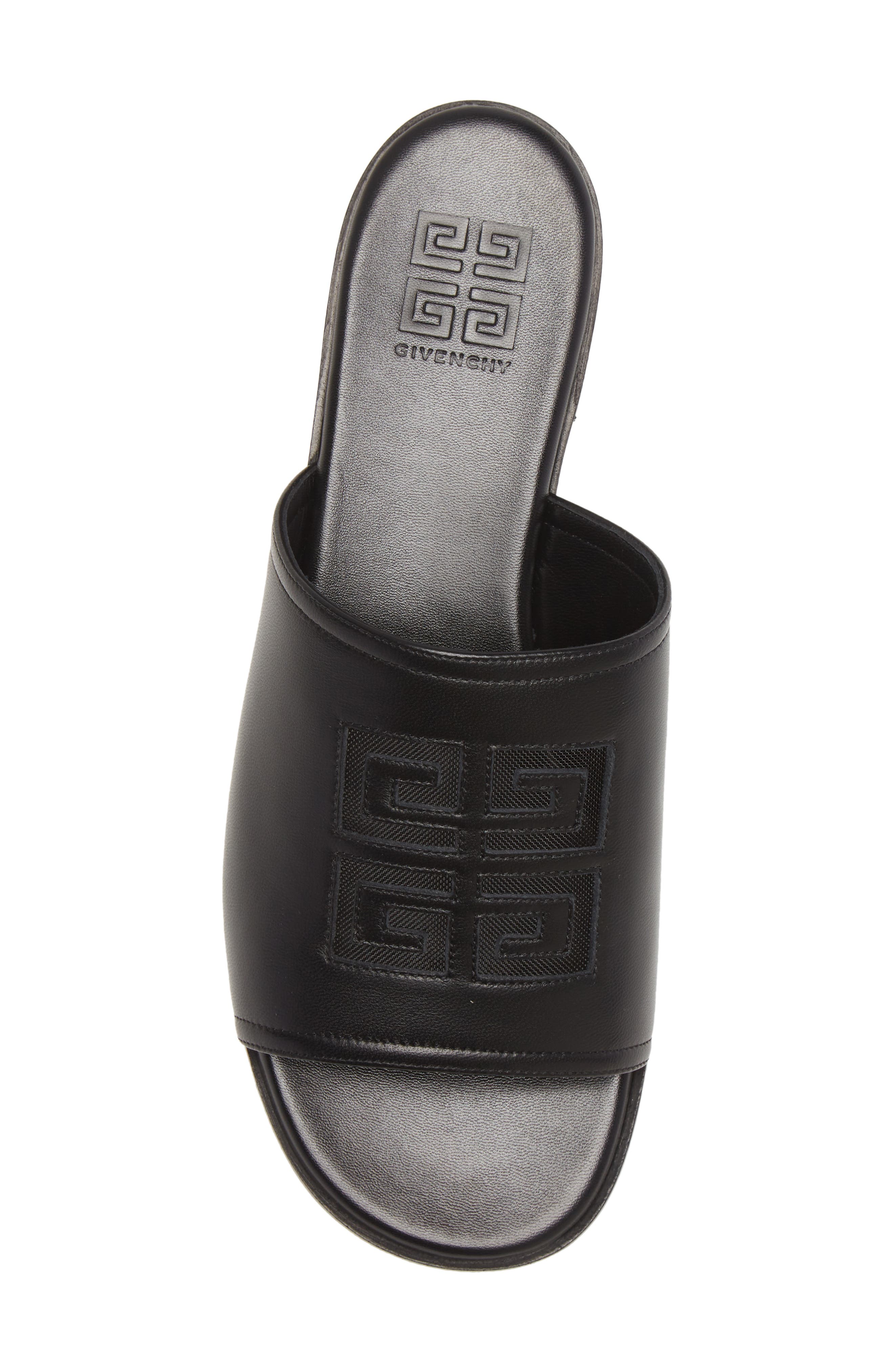 Givenchy Cutout 4G Logo Slide Sandal, Alternate, color, 