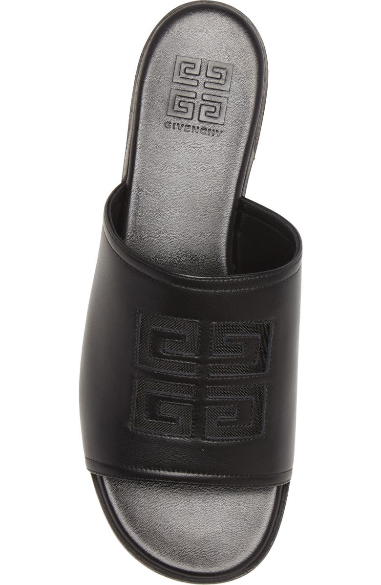 Givenchy Cutout 4G Logo Slide Sandal, Alternate, color,