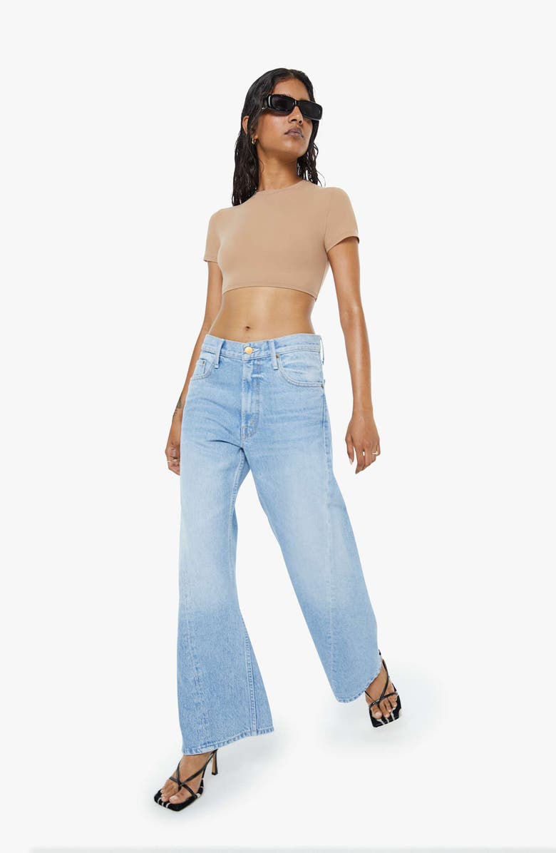 MOTHER Lil Lemon Nonstretch Wide Leg Jeans, Alternate, color, Munchies