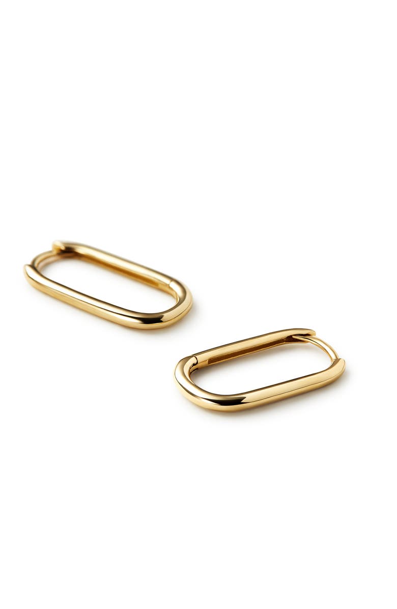 Ana Luisa Small Gold Hoop Earrings - Gold Oval Hoops, Alternate, color, 