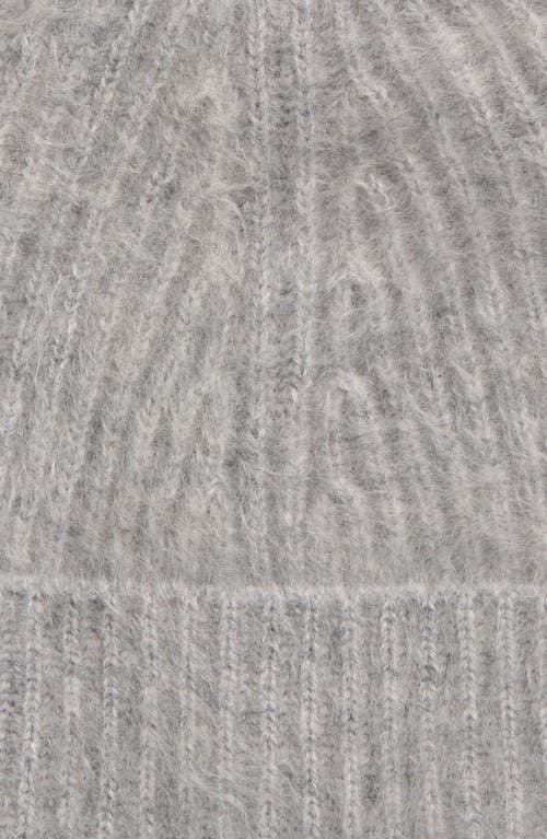 Vince Brushed Cashmere Cuffed Hat In Gray