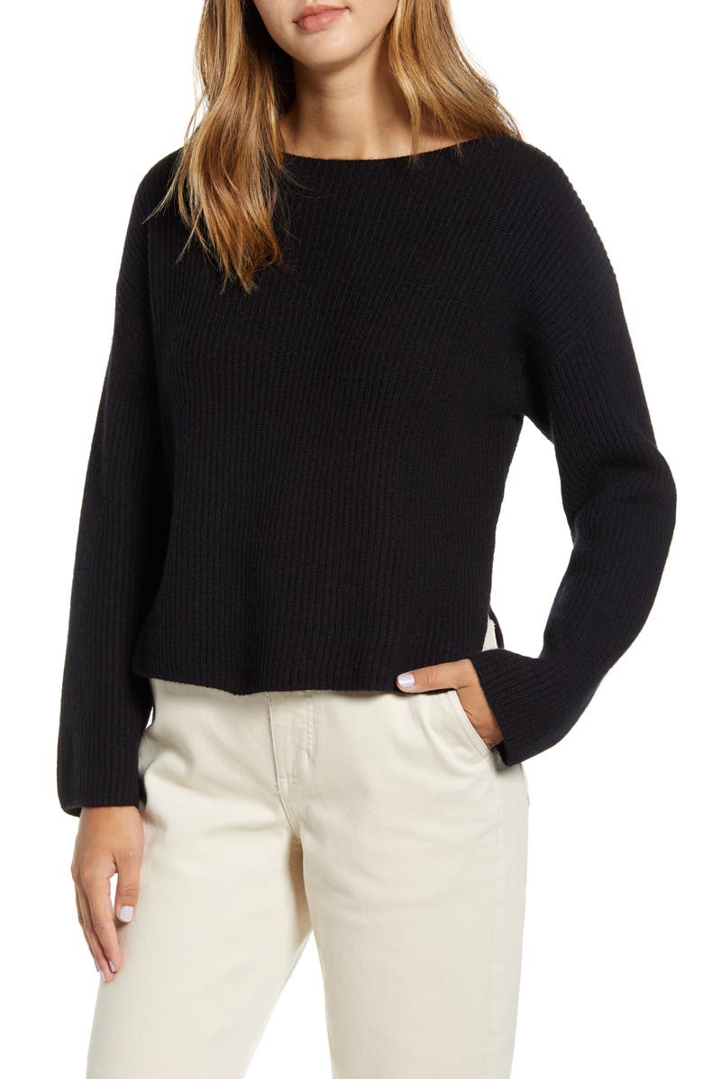 Everlane The Cashmere Rib Boatneck Sweater, Alternate, color,
