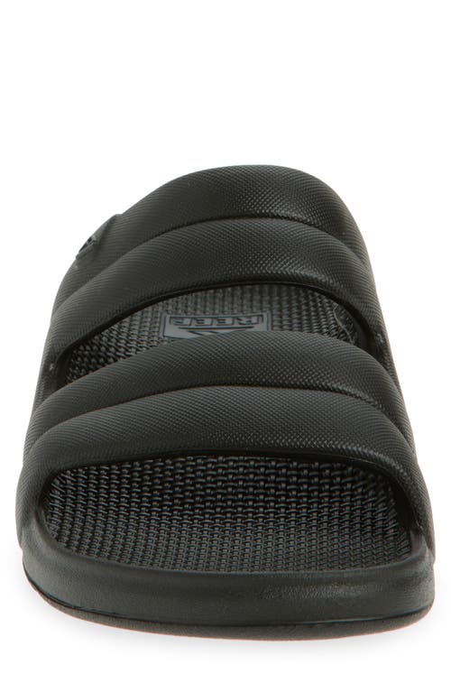 Reef Oasis Double Strap Slide Sandal In Black