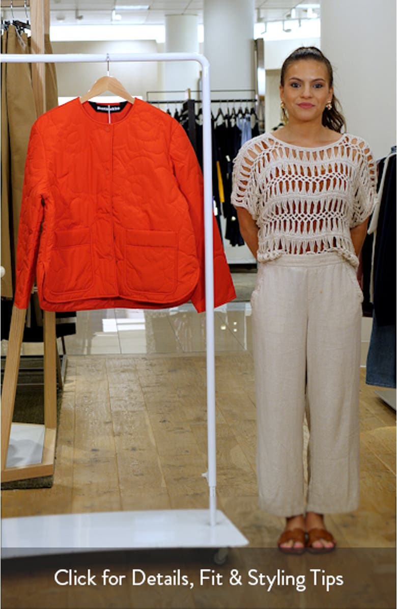 Kapseli Piirto Unikko Quilted Jacket, sales video thumbnail