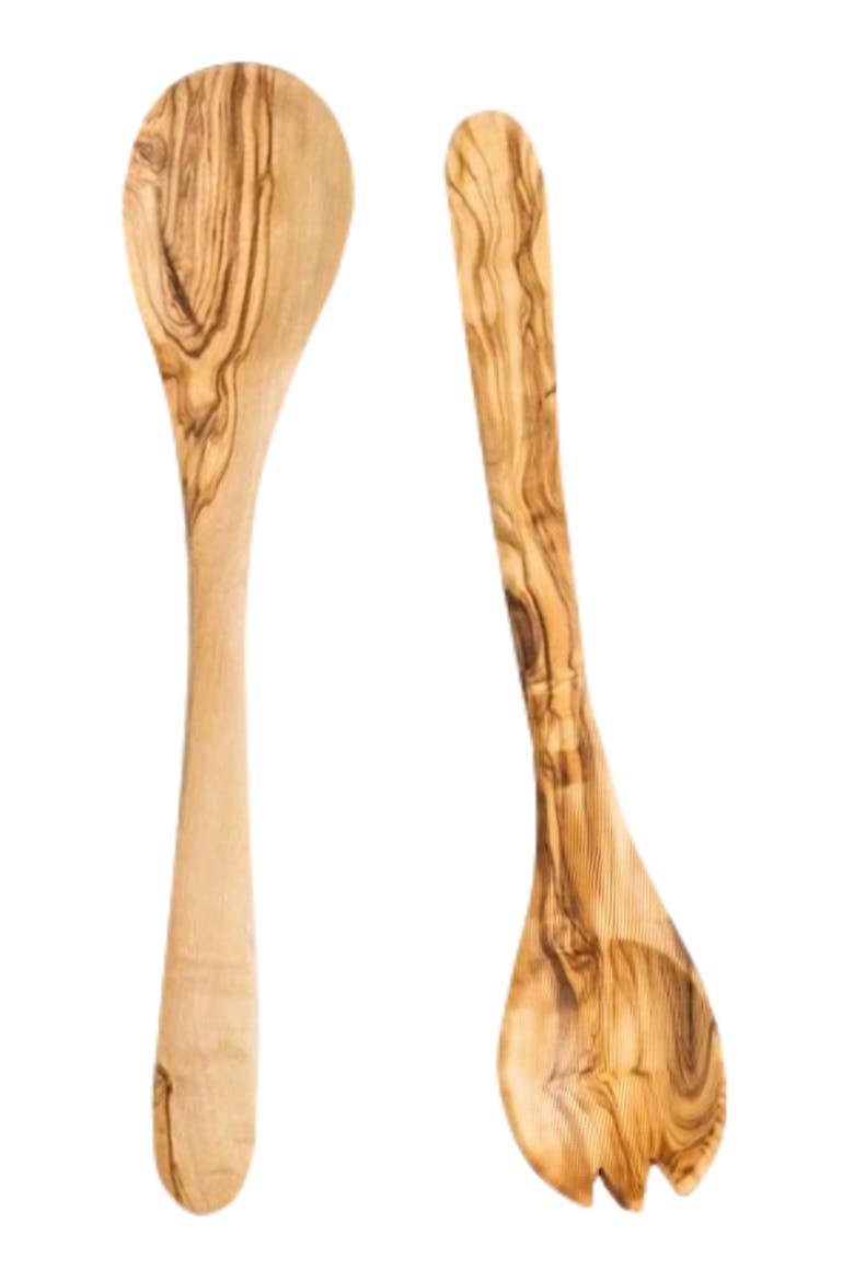 Olive Wood Utensils Serving Set, Main, color, Natural