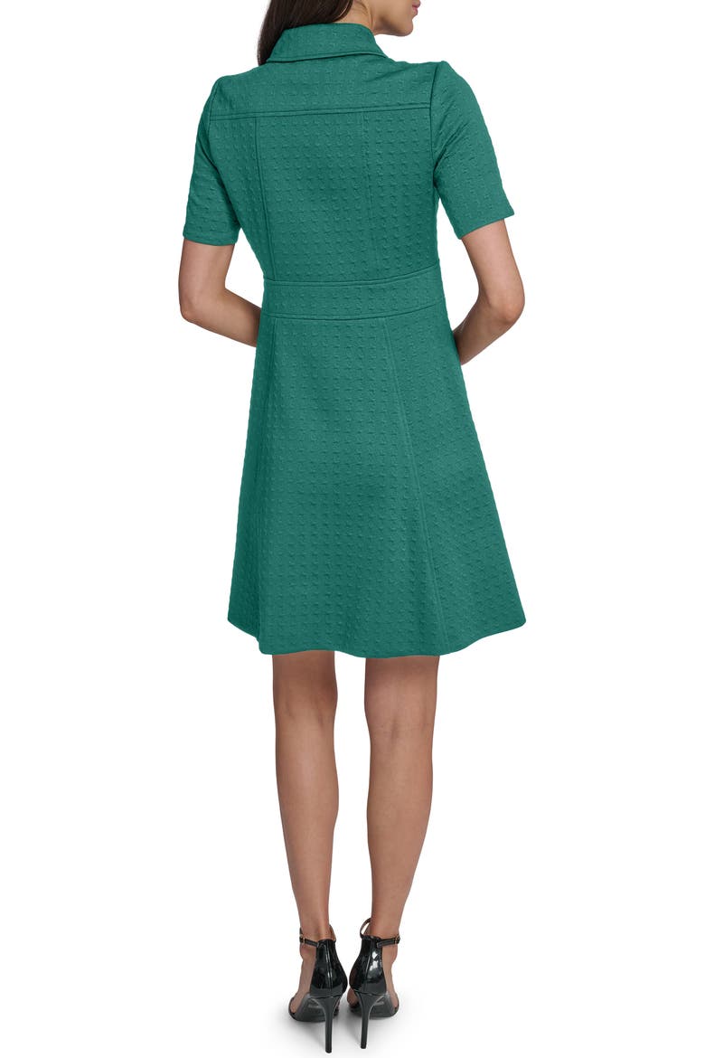 Zip Fit & Flare Dress, Alternate, color, CYPRESS