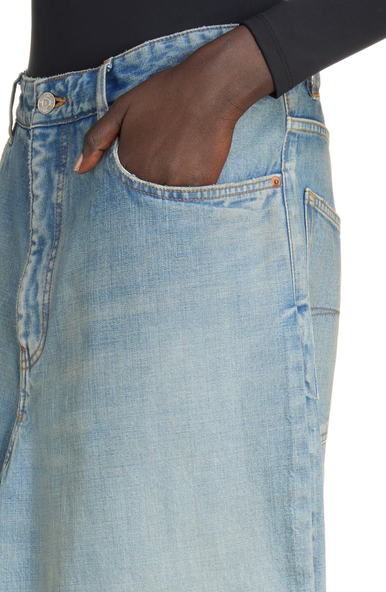 Balenciaga Double Leg Baggy Wide Leg Pants, Alternate, color, Blonde Ring