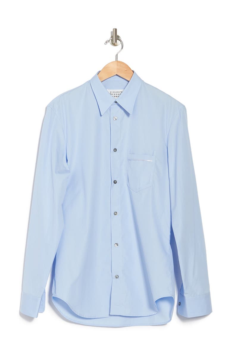 Maison Margiela Solid Pocket Sport Shirt, Main, color,