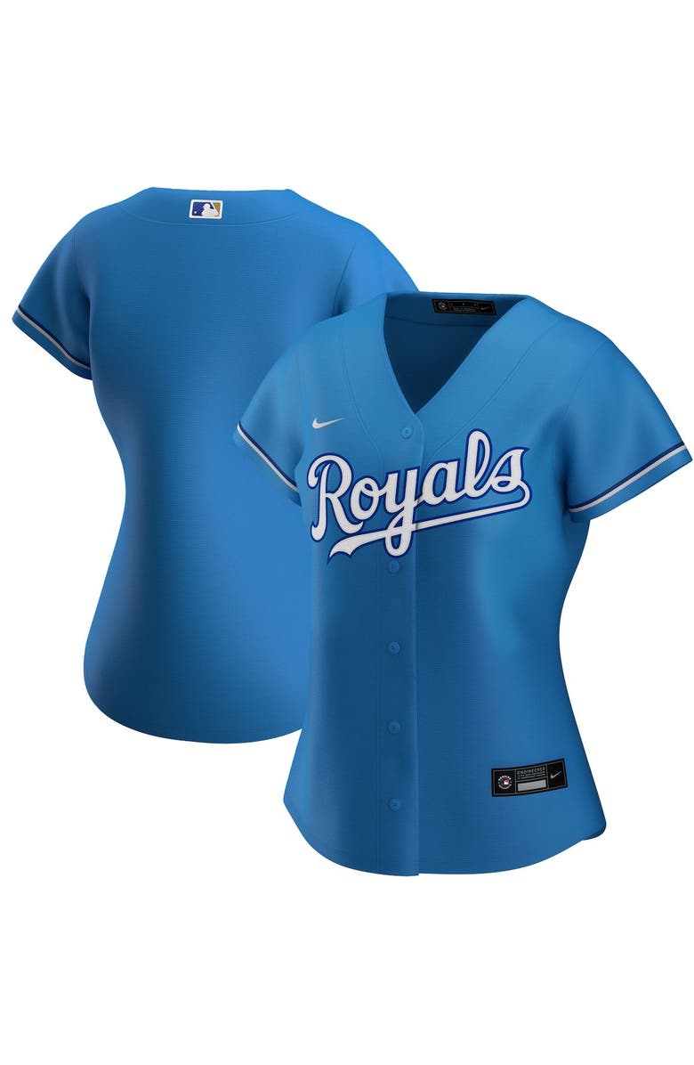 Nike Women's Nike Light Blue Kansas City Royals Alternate Replica Team Jersey, Main, color, 