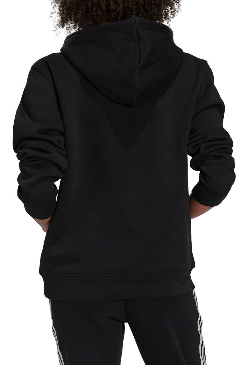 adidias Essentials Fleece Hoodie, Alternate, color, BLACK
