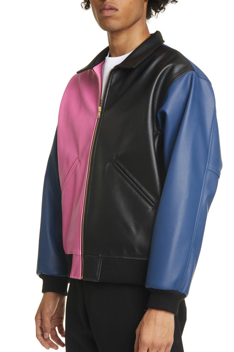 Tri Me Colorblock Jacket, Alternate, color, BLACK/ PINK/ BLUE