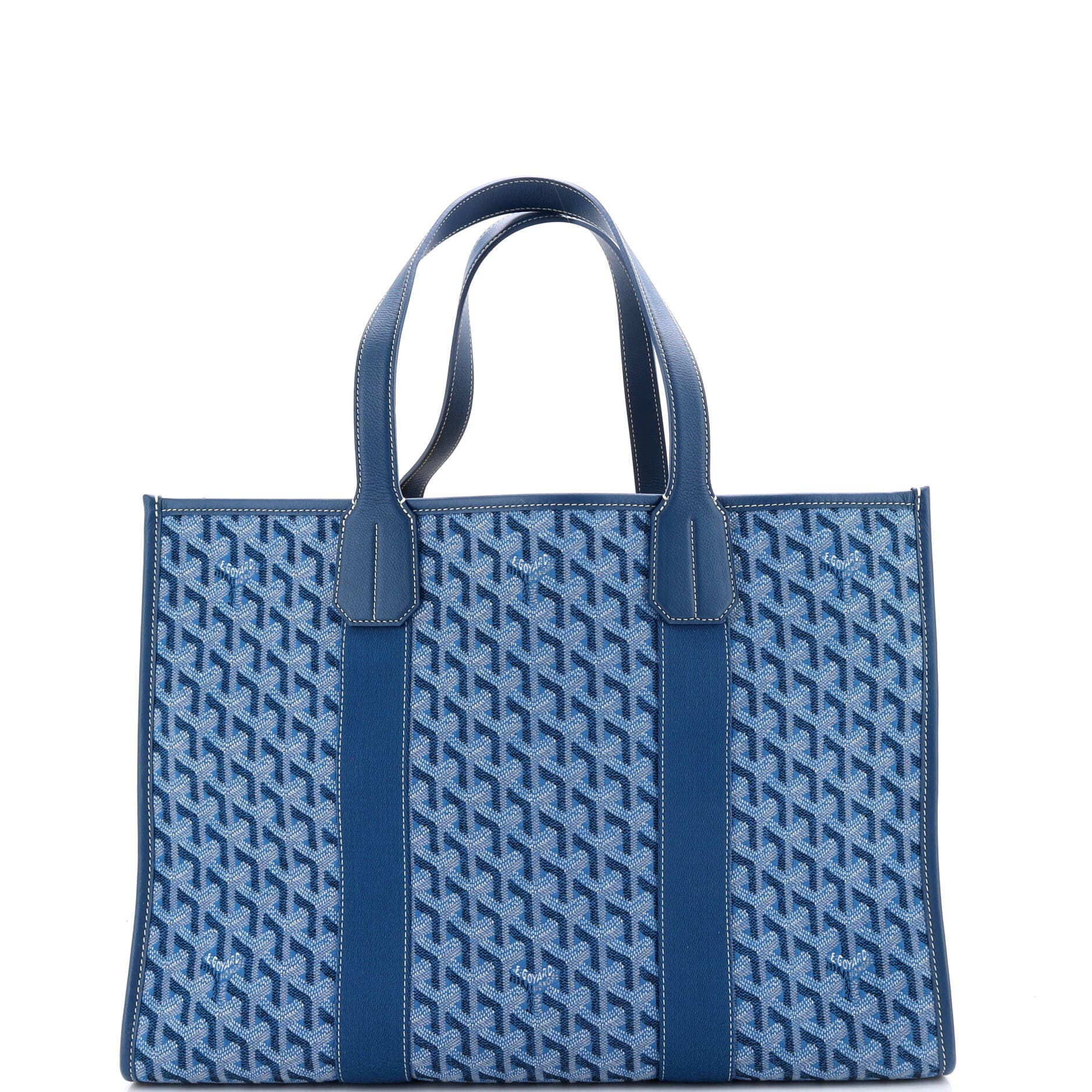 Pre-Owned Goyard Villette Tote Coated Canvas MM, Alternate, color, Blue