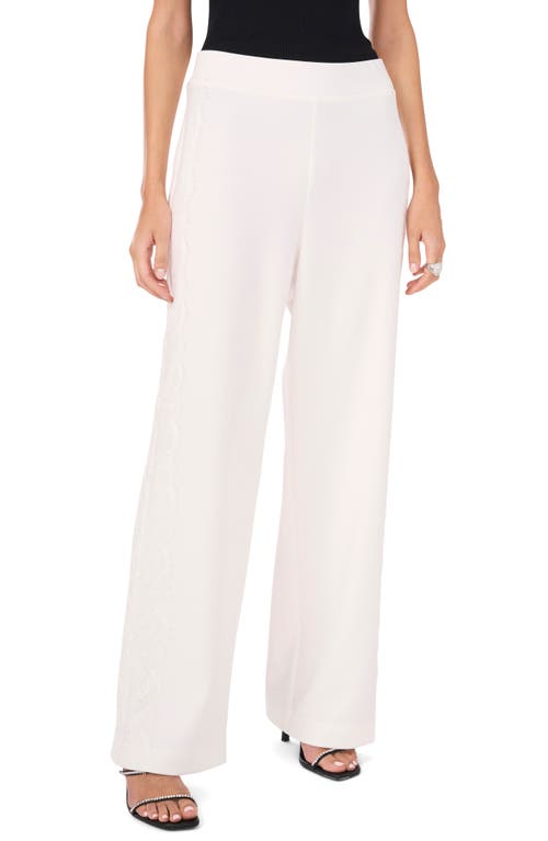 Vince Camuto Lace Stripe Pants in New Ivory 