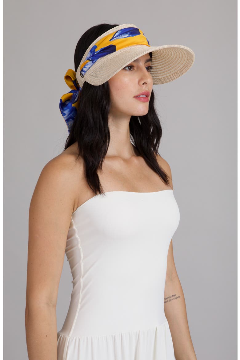 Ricky Packable Straw Visor, Alternate, color, NATURAL