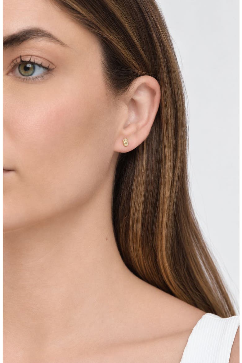 Getty 18k Gold Diamond Stud Earrings, Alternate, color, 18KY