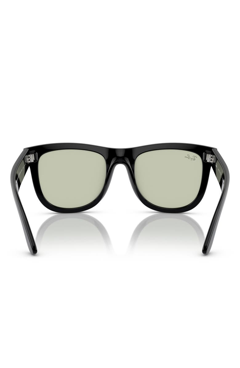 Ray-Ban Wayfarer Reverse 53mm Square Sunglasses, Alternate, color, Black