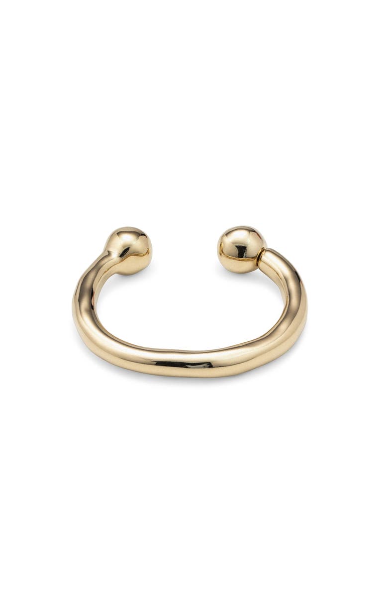 UNODE50 Double Bead Bangle, Alternate, color, Gold