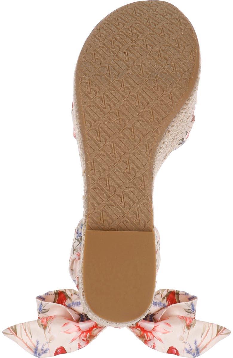 Badgley Mischka Collection Ximora Platform Wedge Espadrille, Alternate, color, Cream Multi