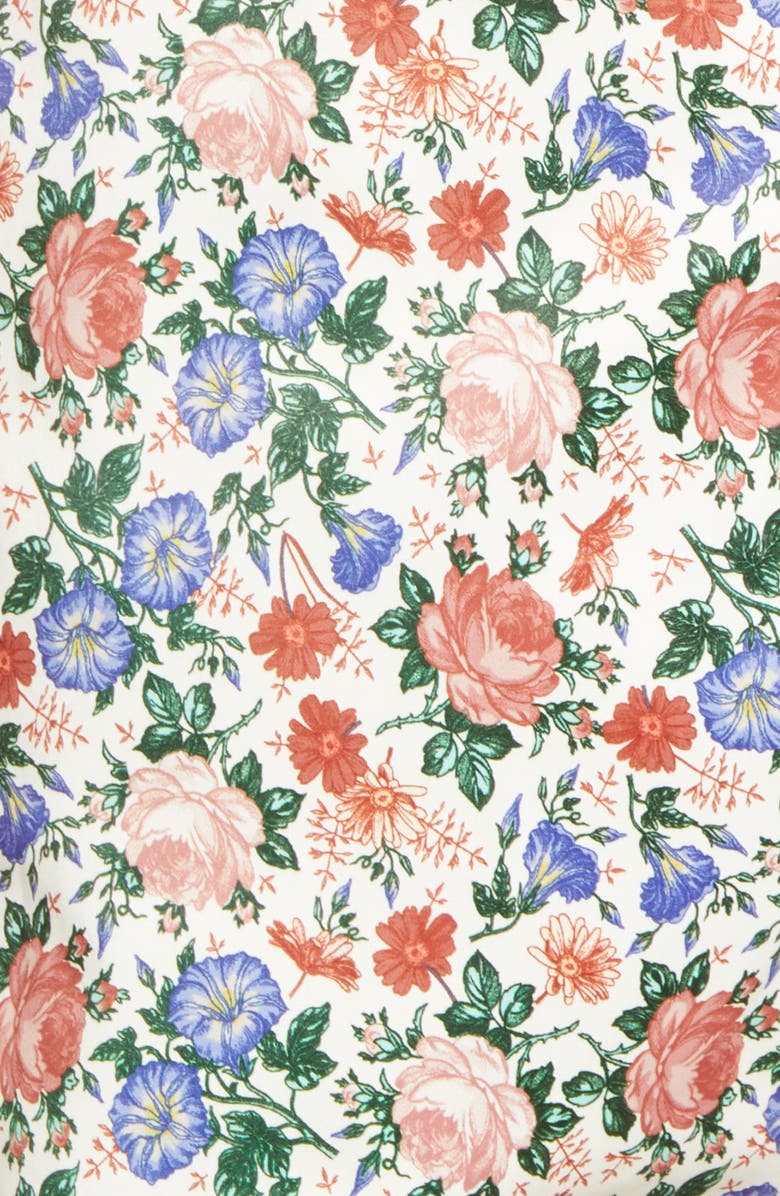 Endless Rose Floral Print V-Neck Top, Alternate, color, 