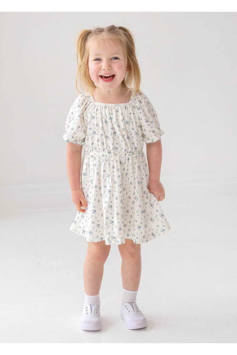 Bluebells Drop Shoulder Dress, Alternate, color, Blue