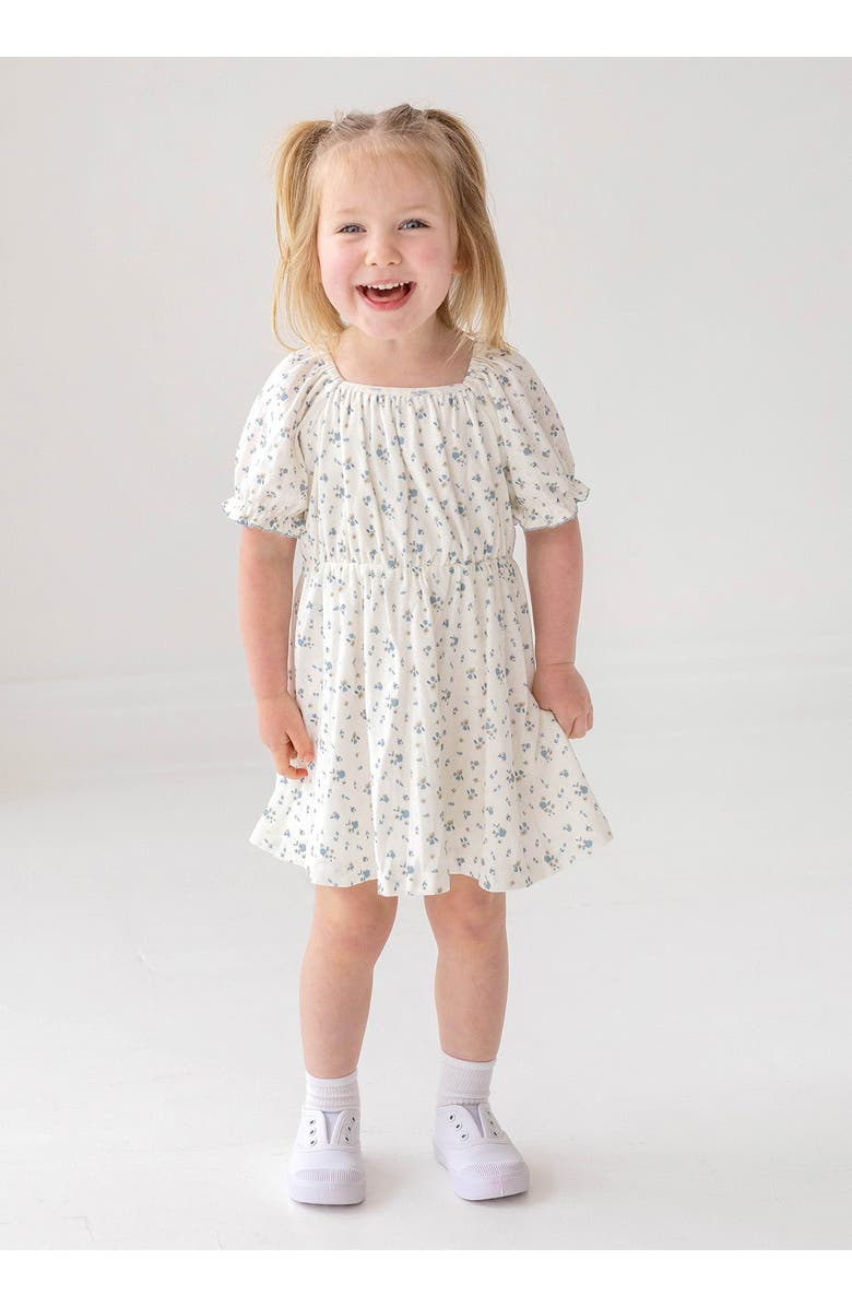 Mabel + Honey Bluebells Drop Shoulder Dress, Alternate, color, Blue