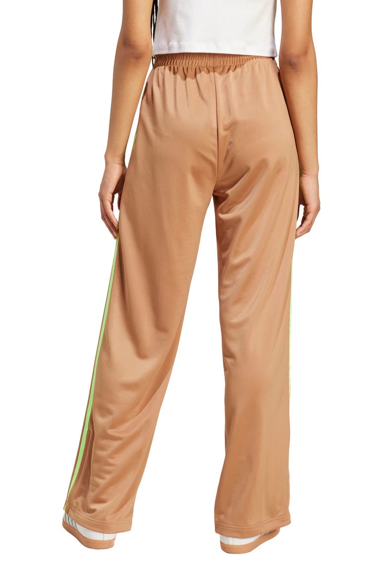 Adicolor Classic Firebird Loose Fit Recycled Polyester Track Pants, Alternate, color, CARDBOARD/ SIGNAL GREEN