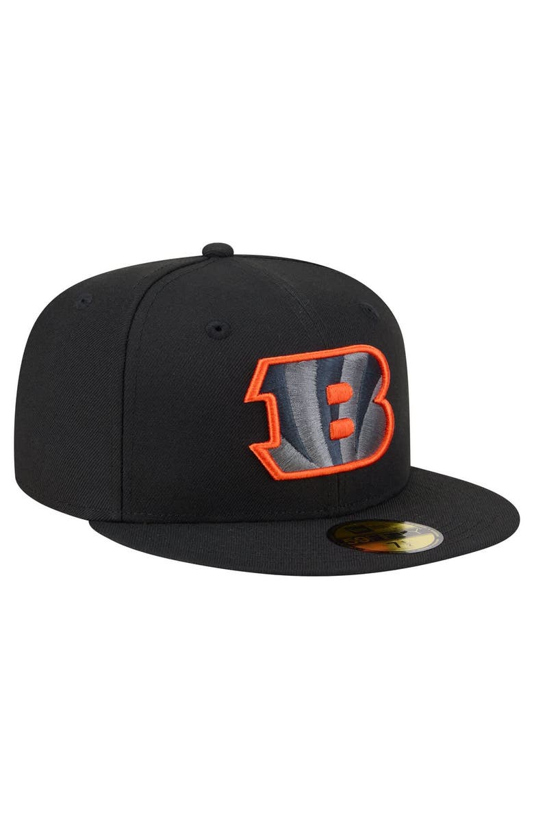 New Era Men's New Era  Black Cincinnati Bengals Color Pop 59FIFTY Fitted Hat, Alternate, color, Black