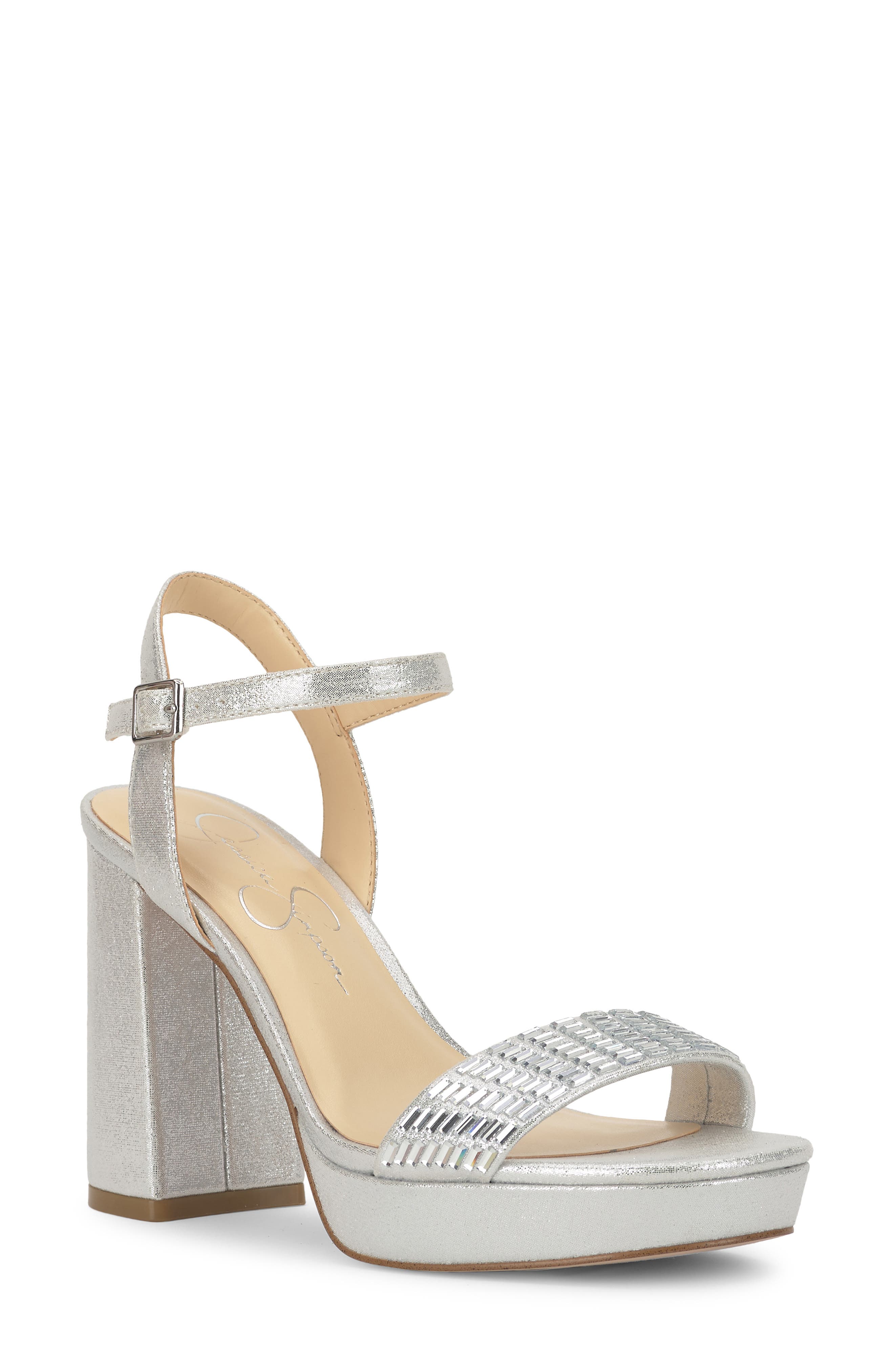 Skilia Sandal, Main, color, SILVER