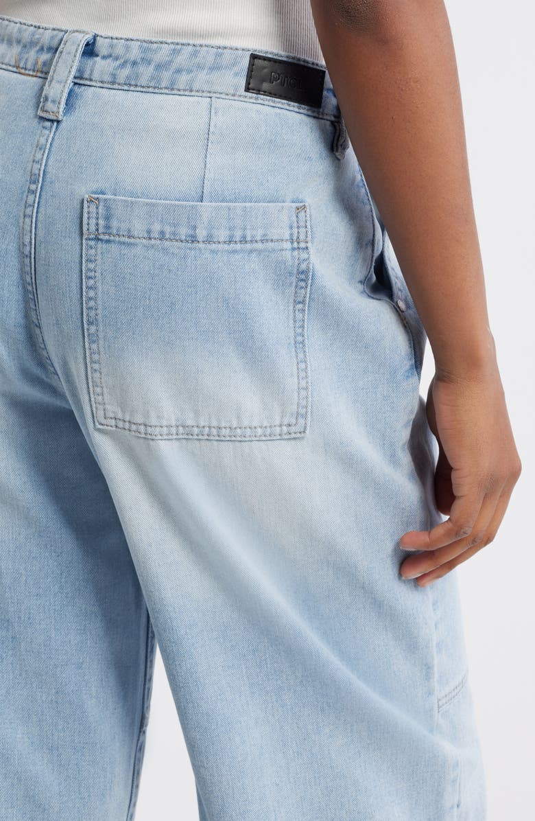 PTCL Pleated Barrel Leg Jeans, Alternate, color, Indigo