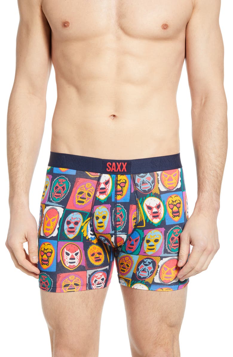 SAXX Vibe Luchadores Boxer Briefs, Main, color,