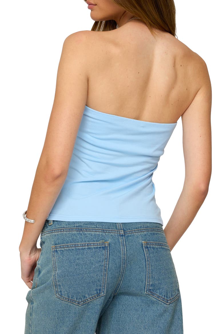 Shelf Bra Stretch Cotton Tube Top, Alternate, color, LIGHT-BLUE