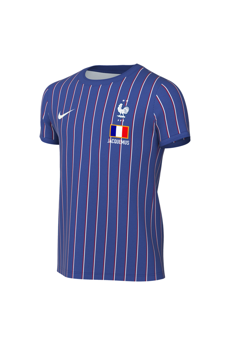 Youth Nike Blue France National Team x Jacquemus 2026 Dri-FIT Pre-Match Top, Alternate, color, Blue