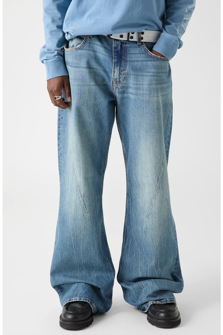 Seamed Bootcut Jeans, Main, color, LIGHT