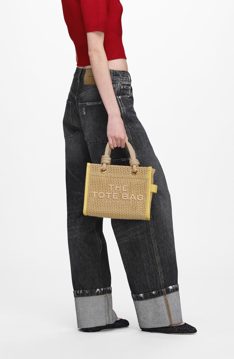 Marc Jacobs The Small Stripe Mesh Tote, Alternate, color, Natural