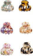 Tasha Assorted 6-Pack Claw Hair Clips