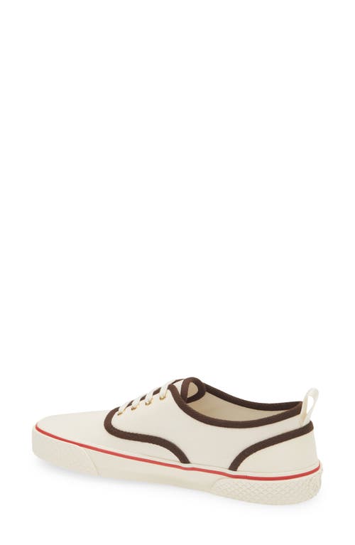 Valentino Nojoke Canvas Sneakers With Contrasting Profiles