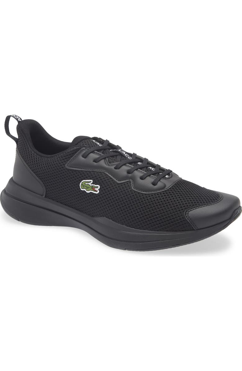 Lacoste Neo Run Base Sneaker, Main, color, Black/ Black