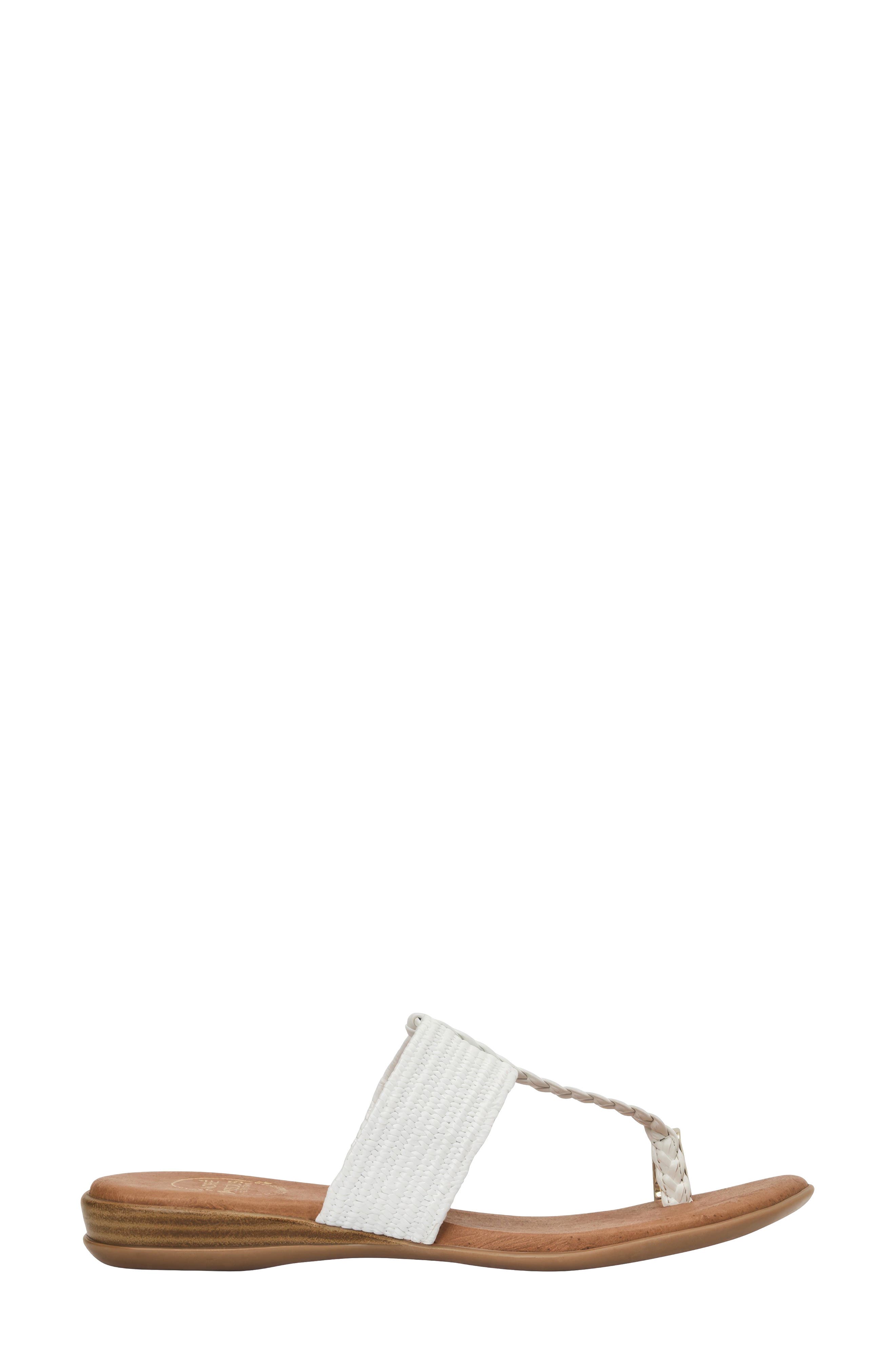 Neo Toe Loop Sandal, Alternate, color, WHITE RAFFIA