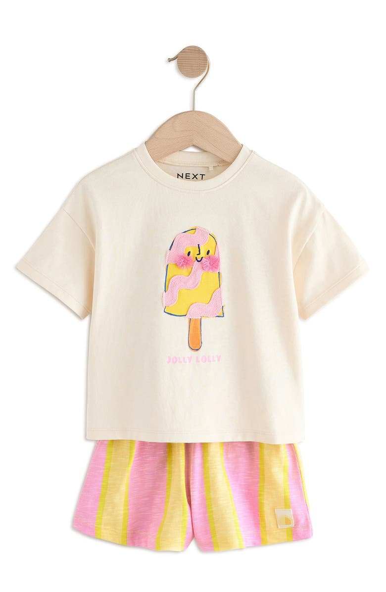 NEXT Kids' Lolly T-Shirt & Shorts Set, Main, color,
