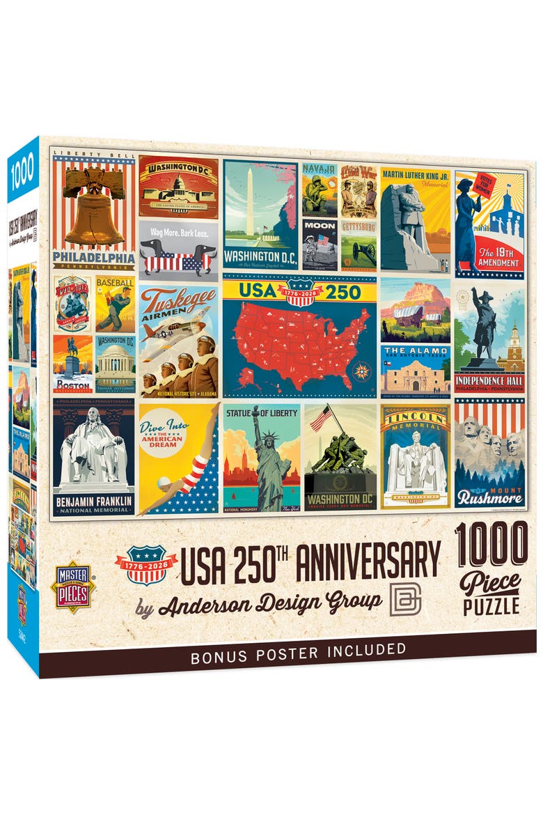 USA 250th Anniversary 1000 Piece Puzzle, Main, color, Multicolor