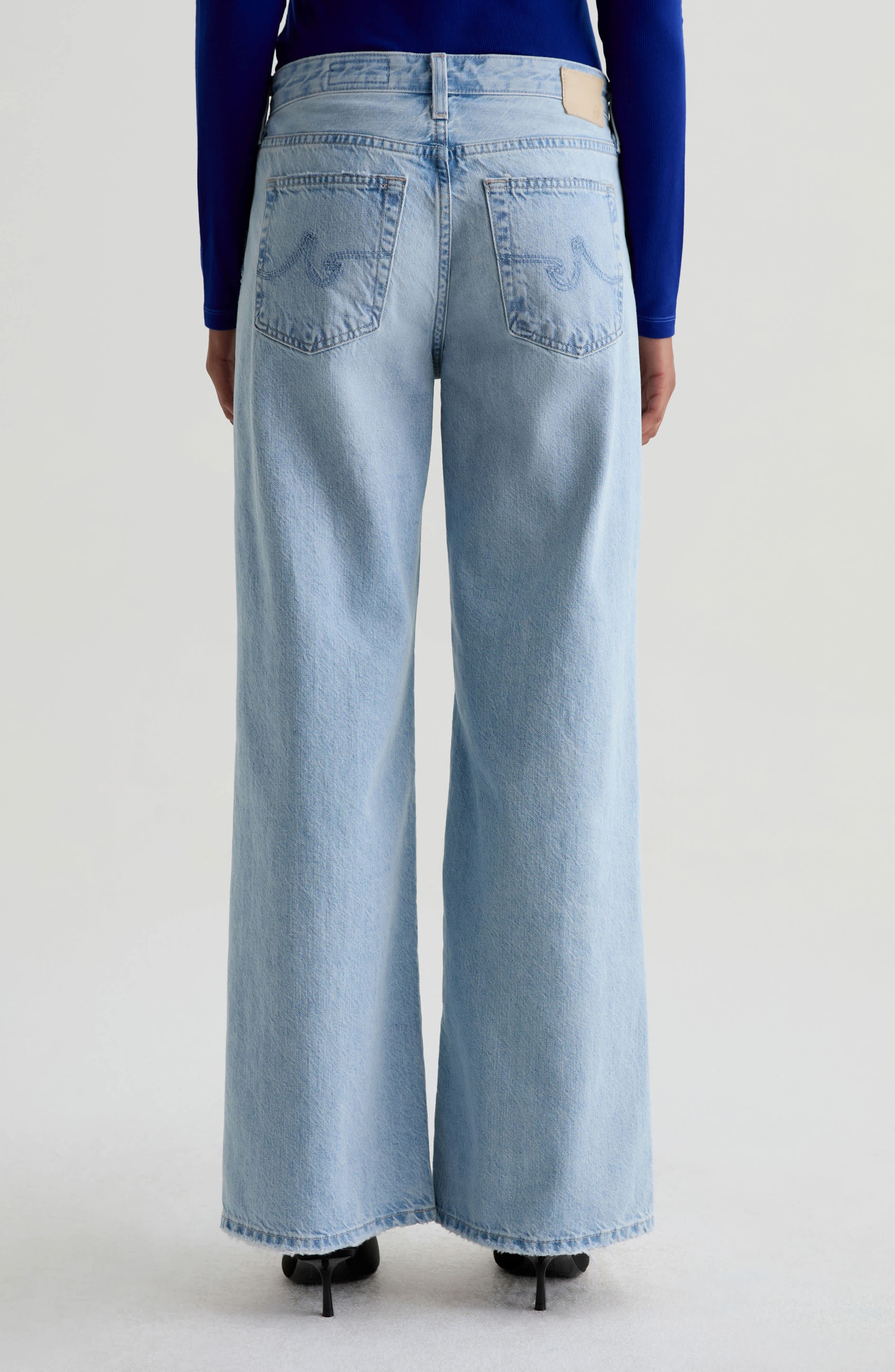 Saige Mid Rise Wide Leg Jeans - image 2