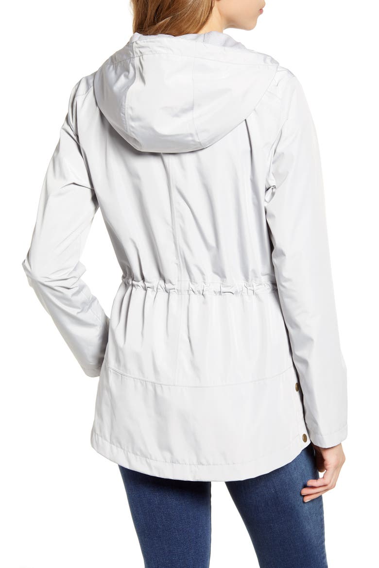 Vault Waterproof Hooded Raincoat, Alternate, color, ICE WHITE
