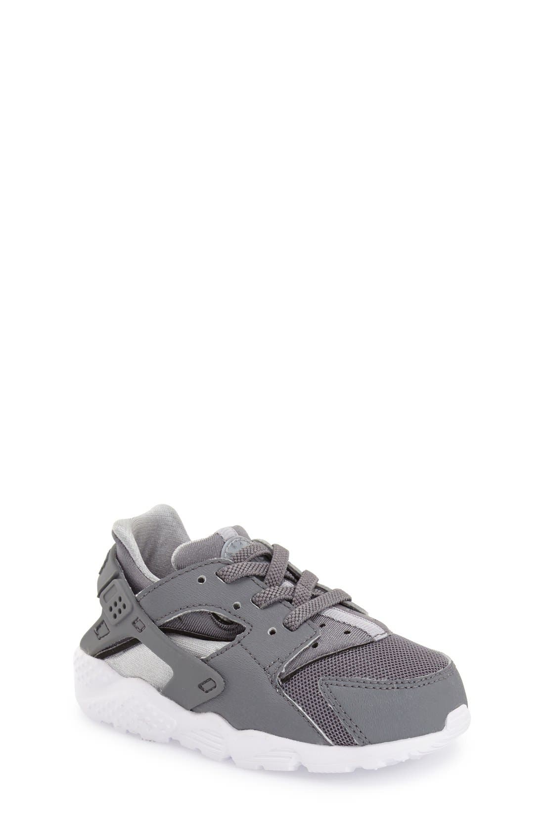 Huarache Run Sneaker, Main, color, COOL GREY/ WHITE