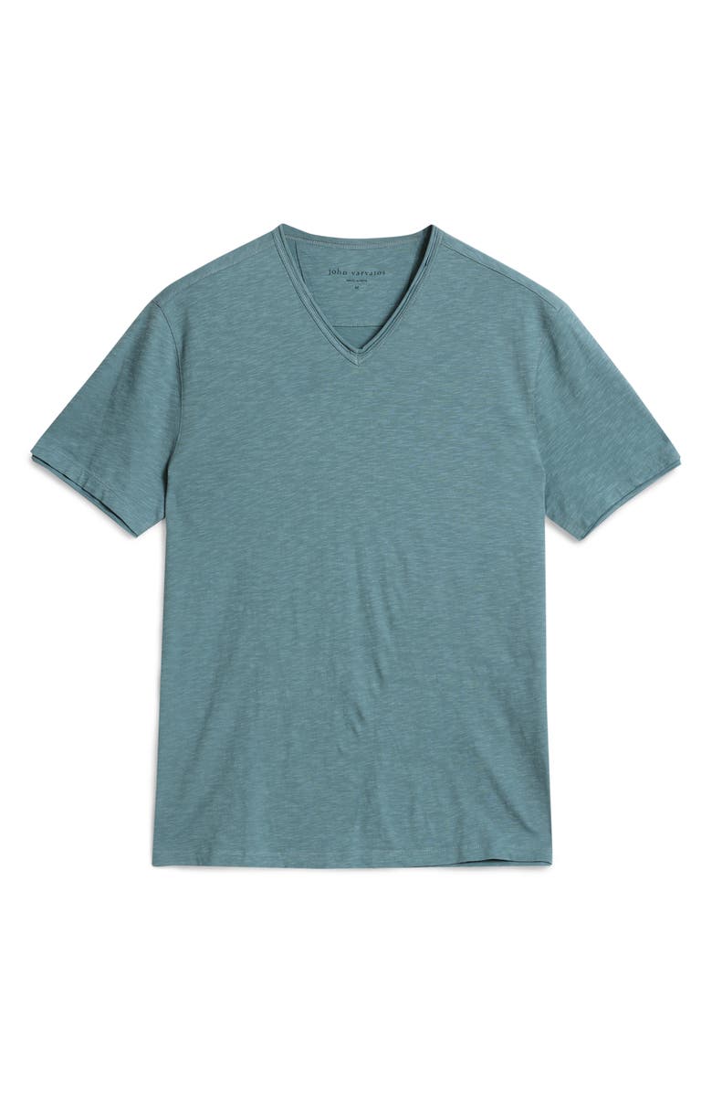 John Varvatos Miles Slub Organic Cotton V-Neck T-Shirt, Alternate, color, 