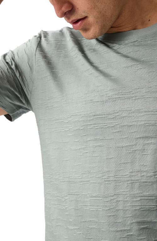 Rodd & Gunn Leith Valley Jacquard Fitted Tee In Sage Green