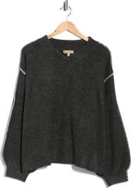 Democracy Blanket Stitch Sweater