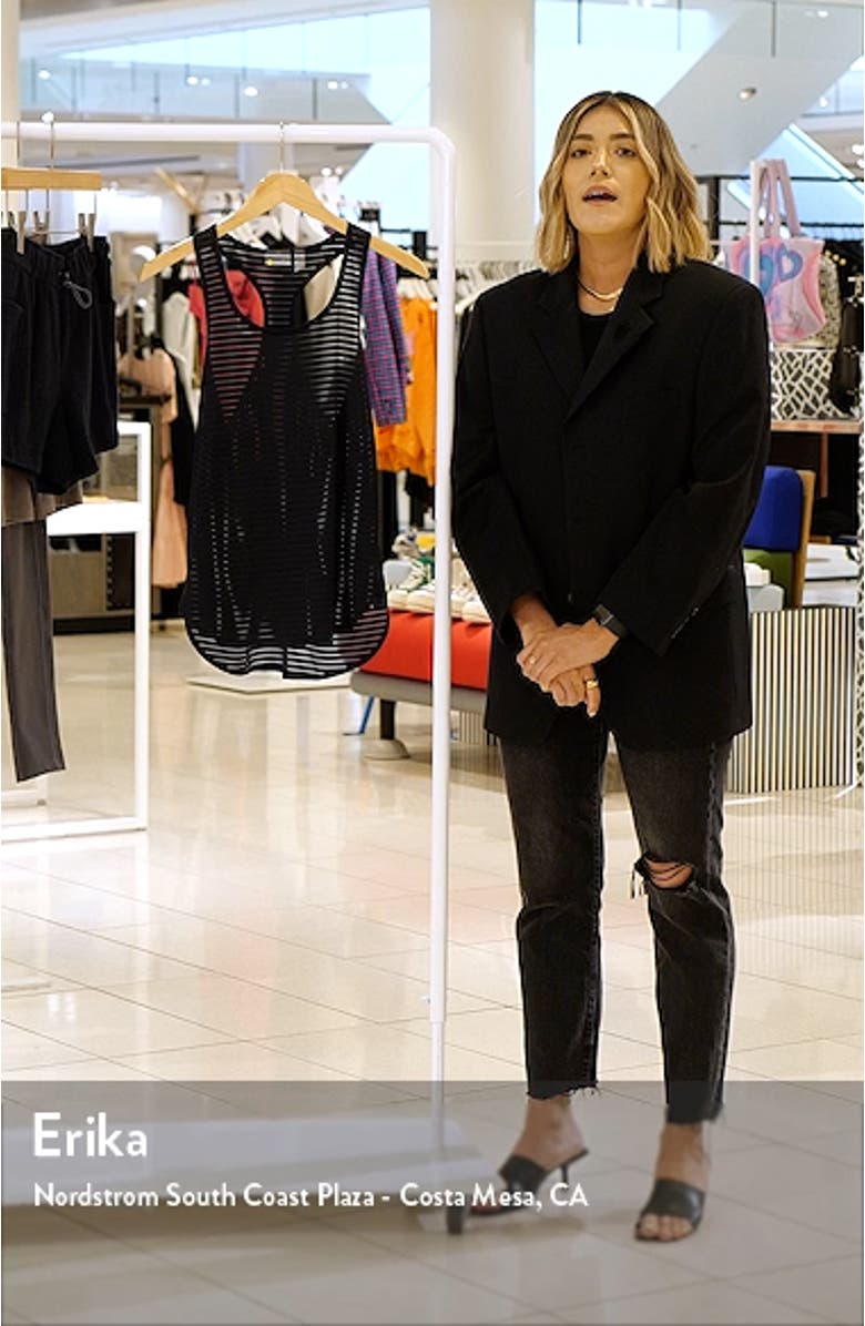 Sporty Sheer Stripe Tank, sales video thumbnail