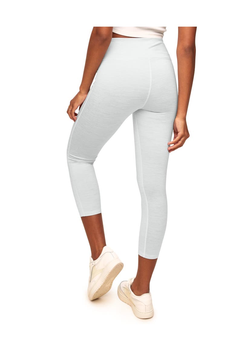 Haley High-waist Heather Fleece 7/8 Legging, Alternate, color, White