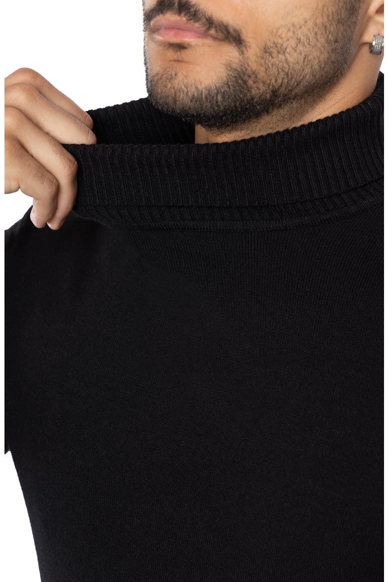 Turtleneck Pullover Sweater, Alternate, color, BLACK